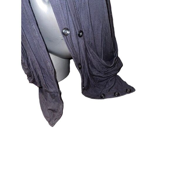 Deletta short sleeve button down Cardigan blue Xs - Picture 2 of 8